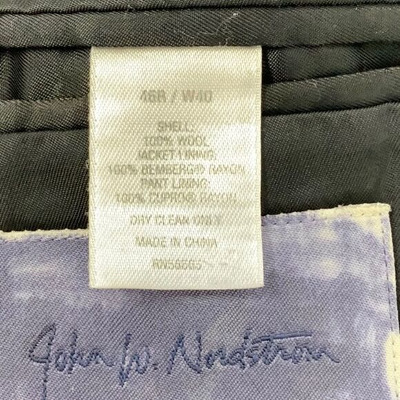 John W. Nordstrom Pin Striped Sport Coat by Toccami 46R (B11) - Picture 6 of 7